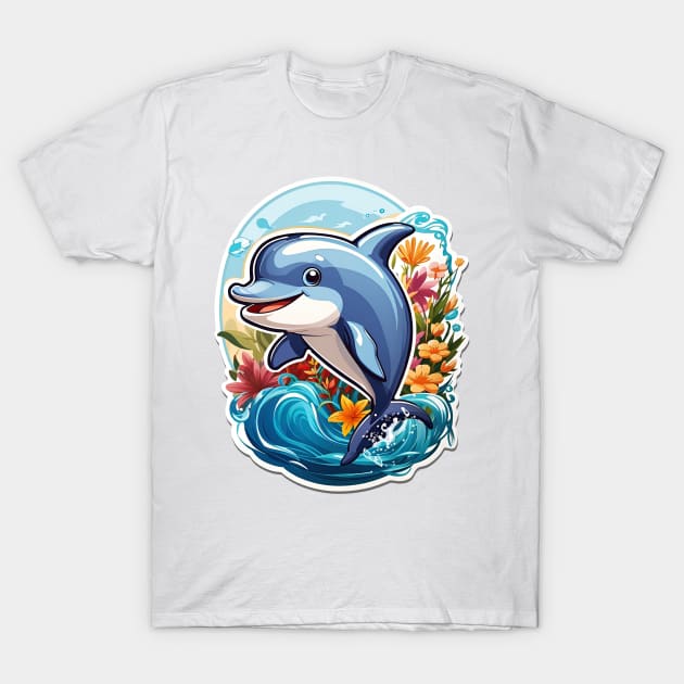 Cute Dolphin T-Shirt by Franstyas